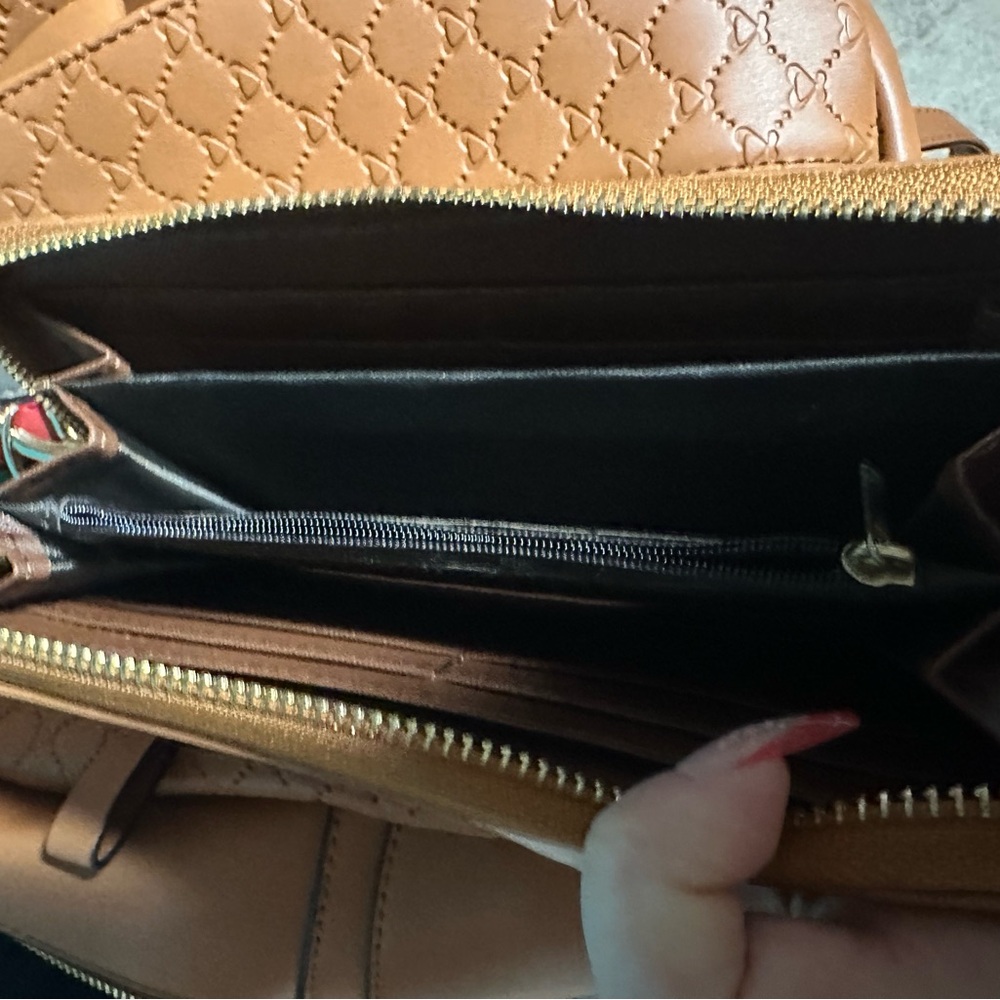 Brown print Backpack/Wallet Set - Picture 2 of 12